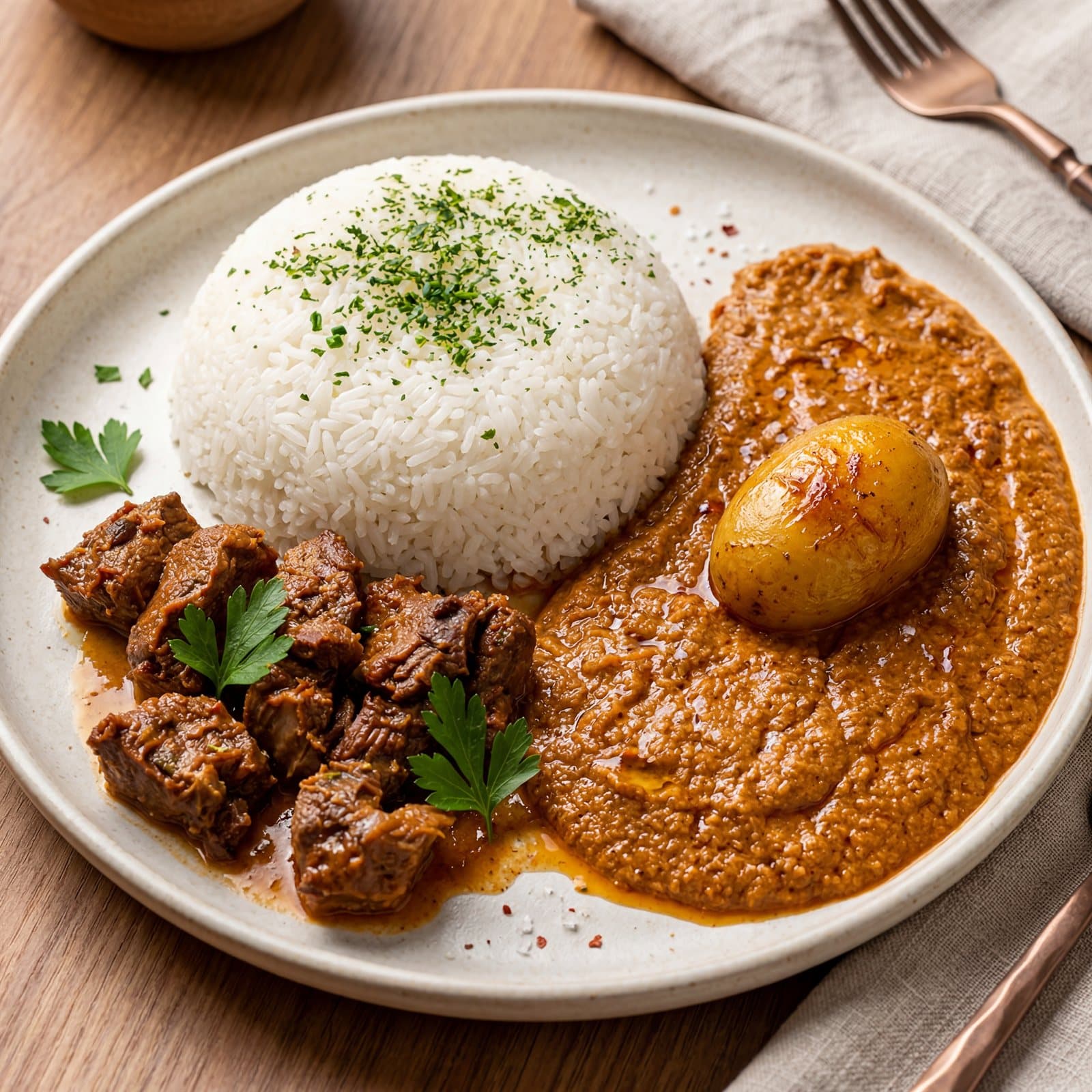 Mafé — viande mijotée en sauce arachide