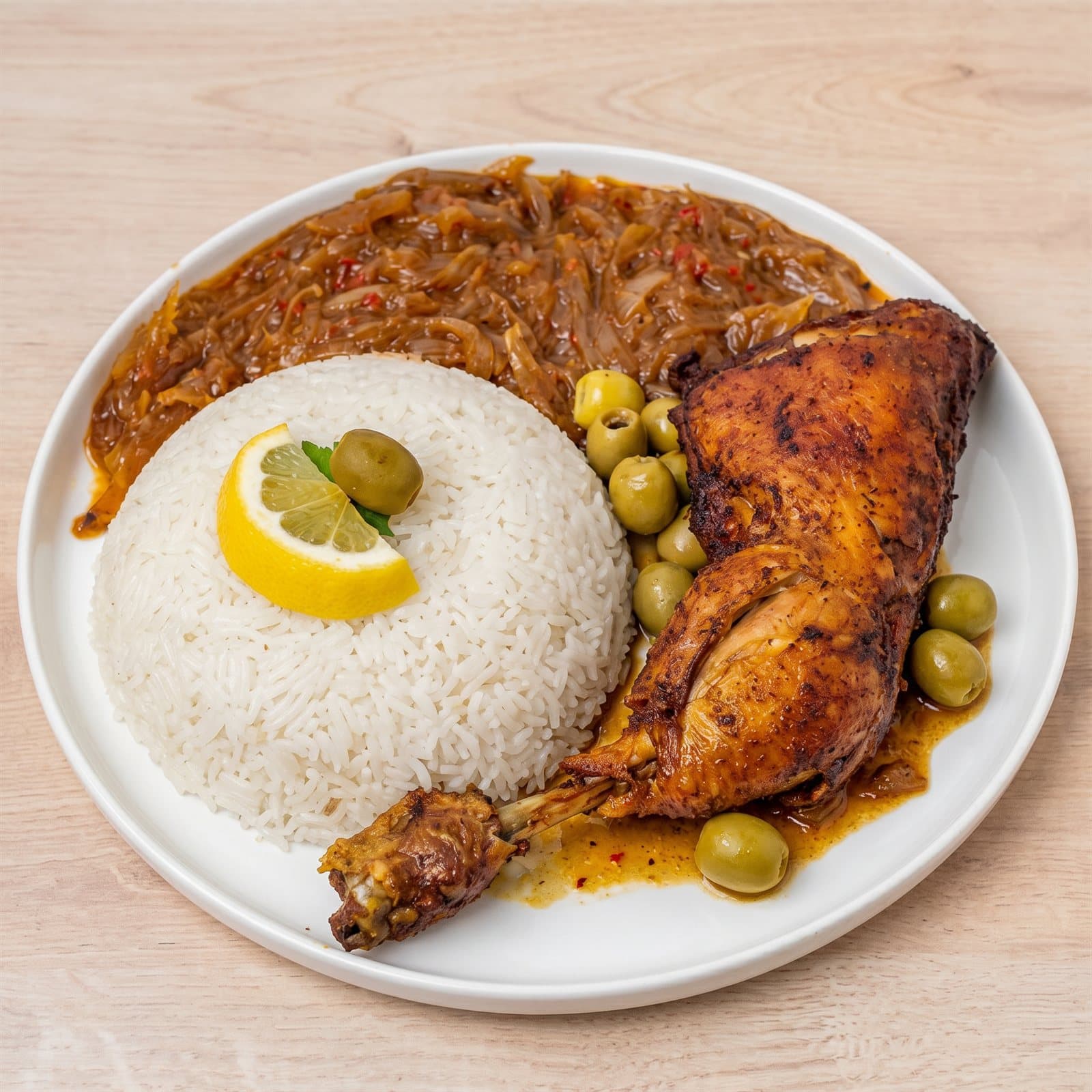 Yassa — poulet au citron et oignons caramélisés